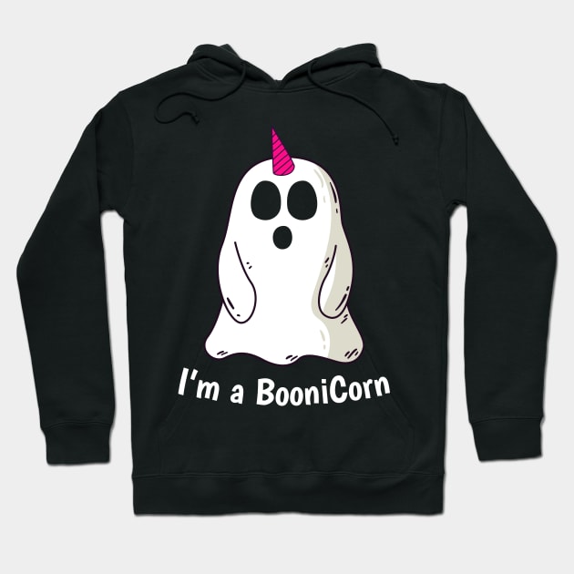 Funny Halloween: Relaxed Boonicorn Unicorn Ghost Hoodie by heidiki.png